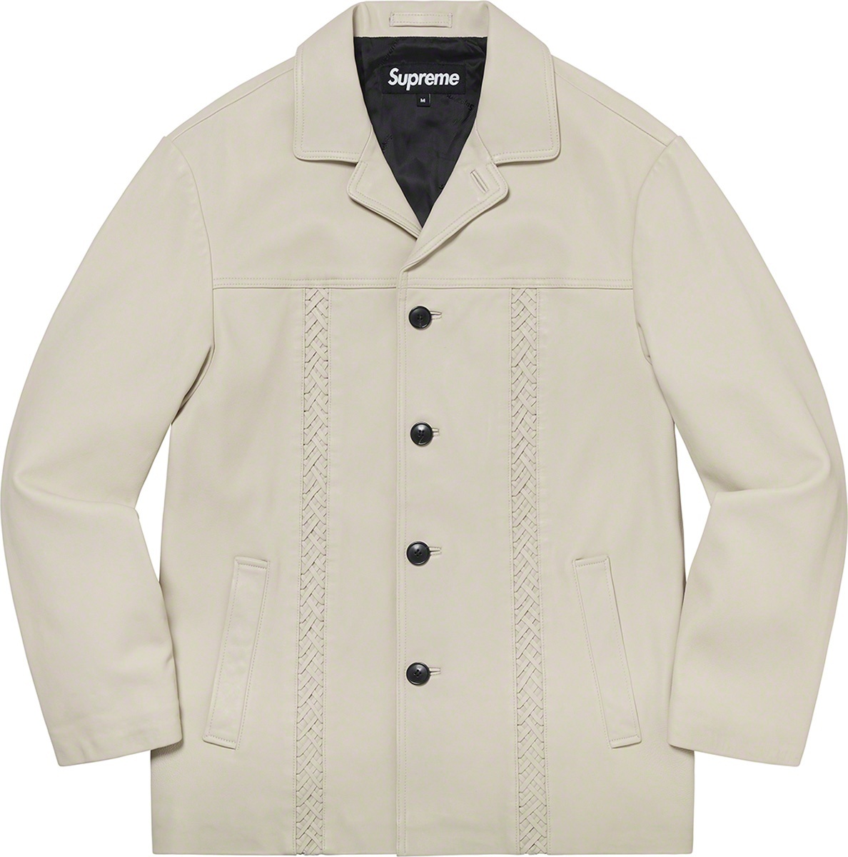 Braided Leather Overcoat view 9